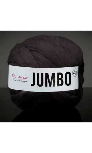 La Mia Jumbo Siyah Dev Yün El Örgü İpi - J8