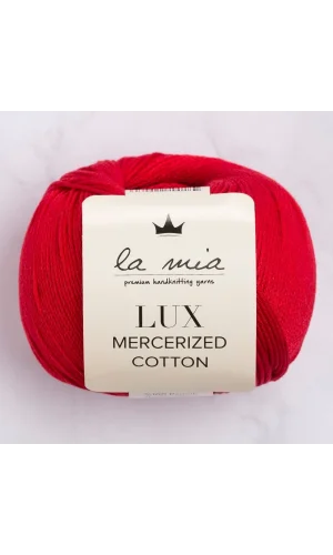 La Mia Lux Mercerized Cotton Kırmızı El Örgü İpi - 19 - 33745
