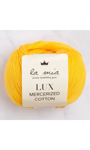 La Mia Lux Mercerized Cotton Koyu Sarısı El Örgü İpi - 181 - 33754
