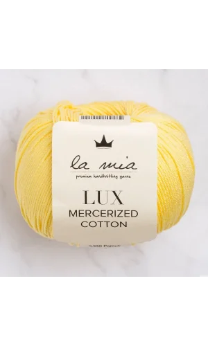 La Mia Lux Mercerized Cotton Sarı El Örgü İpi - 177 - 33753