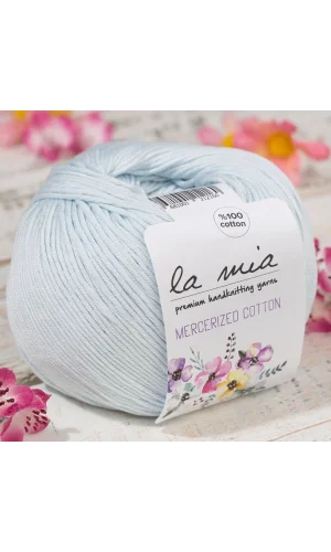 La Mia Mercerized Cotton Bebe Mavi El Örgü İpi - 79 - 33592