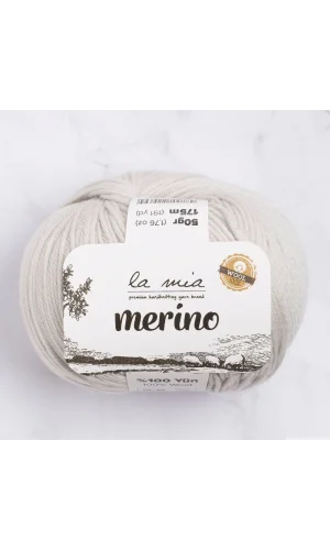La Mia Merino Açık Gri El Örgü İpi - L047 - 33782