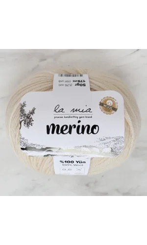 La Mia Merino Bej El Örgü İpi - L051 - 33778