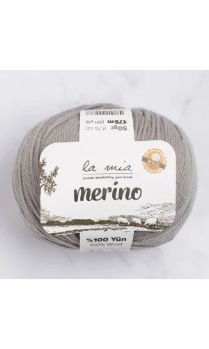 La Mia Merino Gri El Örgü İpi - L031 - 33781