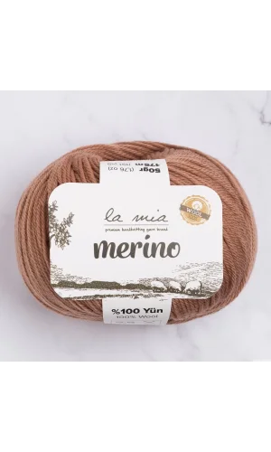 La Mia Merino Kahverengi El Örgü İpi - L137 - 33795