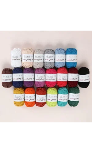 LA MİA MİNİ COTTONY 20Lİ PAKET 25G RENKLİ EL ÖRGÜ