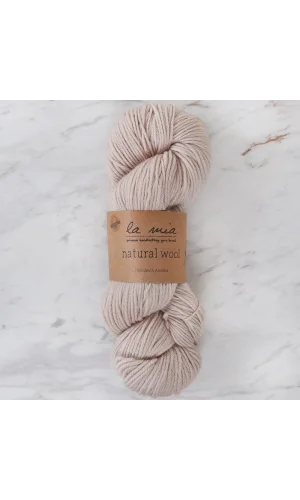 La Mia Natural Wool Bej El Örgü İpi - H2 - 33606