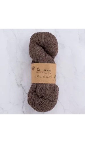 La Mia Natural Wool Koyu Kahverengi El Örgü İpi - H6 - 33603