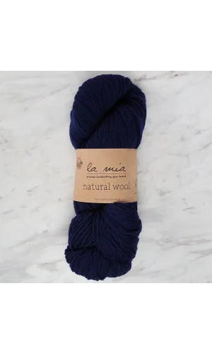 La Mia Natural Wool Lacivert El Örgü İpi - L630