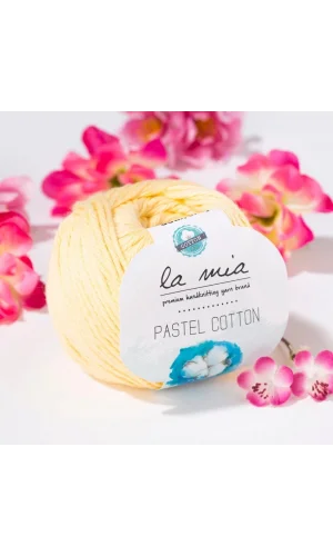 La Mia Pastel Cotton Sarı El Örgü İpi - L060 - 33615