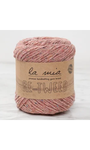 La Mia Re-Tweed Gül Kurusu Melanj El Örgü İpi - L1