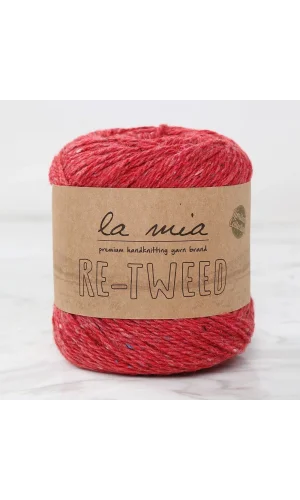 La Mia Re-Tweed Kırmızı Melanj El Örgü İpi - L165