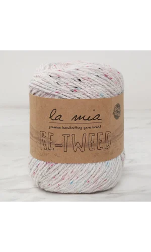 La Mia Re-Tweed Krem Melanj El Örgü İpi - L155