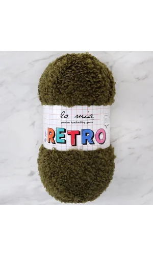 La Mia RETRO Asker Yeşili El Örgü İpi - LM8001