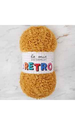 La Mia RETRO Hardal Sarısı El Örgü İpi - LM2012