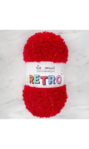 La Mia RETRO Kırmızı El Örgü İpi - LM0310
