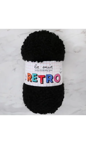 La Mia RETRO Siyah El Örgü İpi - LM6500