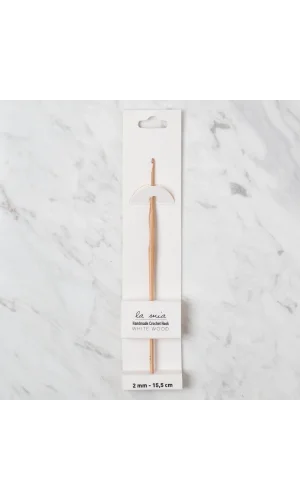 La Mia Whitewood 2 mm 15.5 cm Ahşap Yün Tığ