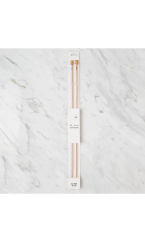 La Mia Whitewood 2.5 mm 36 cm Ahşap Örgü Şişi