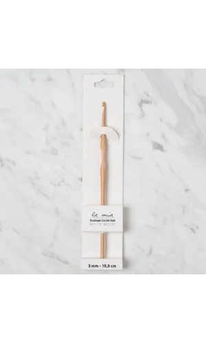 La Mia Whitewood 3 mm 15.5 cm Ahşap Yün Tığ