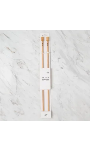 La Mia Whitewood 6 mm 36 cm Ahşap Örgü Şişi