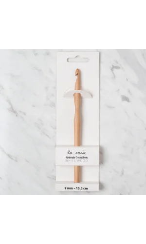 La Mia Whitewood 7 mm 15.5 cm Ahşap Yün Tığ