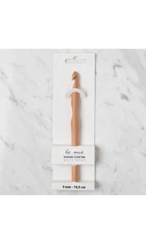 La Mia Whitewood 9 mm 15.5 cm Ahşap Yün Tığ