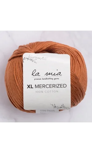 La Mia XL Mercerized Kahverengi El Örgü İpi - 211 - 33773