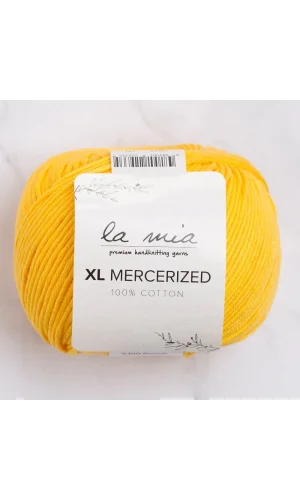 La Mia XL Mercerized Koyu Sarı El Örgü İpi - 181 - 33771