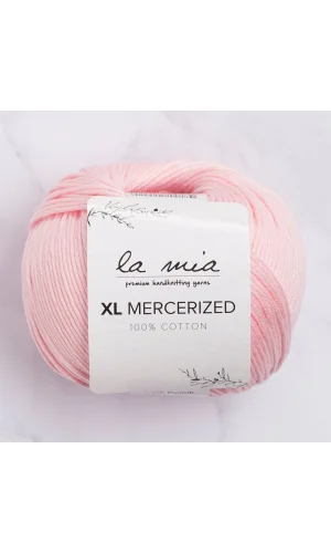 La Mia XL Mercerized Pembe El Örgü İpi - 4 - 33760
