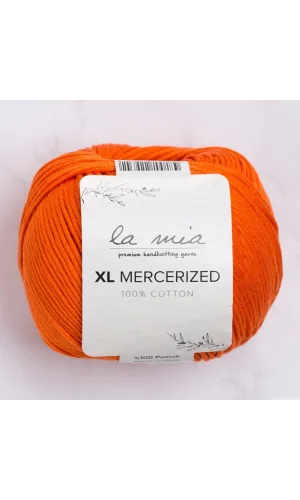 La Mia XL Mercerized Turuncu El Örgü İpi - 194 - 33772
