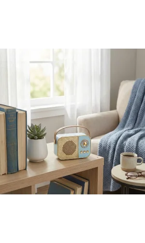 LED Aydınlatmalı Hoparlör Mavi