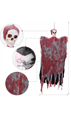 LED IŞIKLI KAHKAHA ATAN SESLİ SENSÖRLÜ KURU KAFA