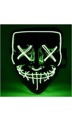 LED Işıklı Yeşil Maske