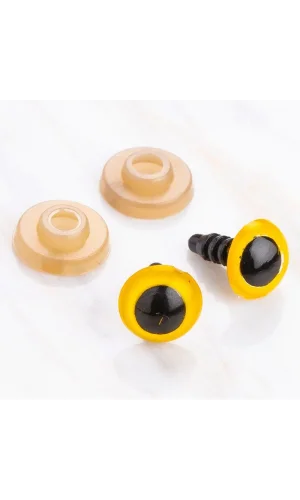 Loren 10 mm Sarı 5 Çift Amigurumi Göz