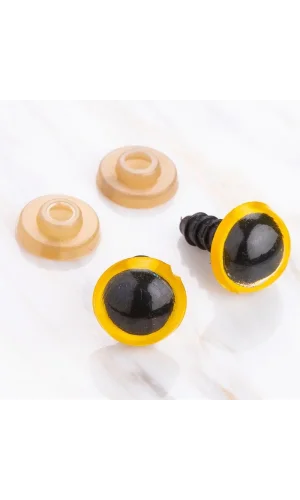 Loren 12 mm Sarı 5 Çift Amigurumi Göz