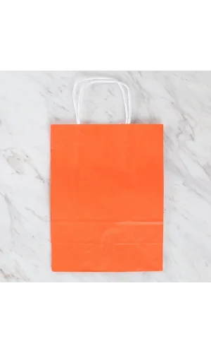 Loren 18x8x24 cm Turuncu Kraft Çanta