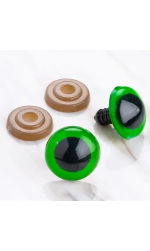 Loren 20 mm Yeşil 5 Çift Amigurumi Göz