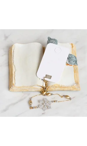 Loren 25li Beyaz Takı Bileklik Kartı