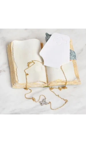 Loren 25li Katlanabilir Beyaz Takı Kolye ve Bilek