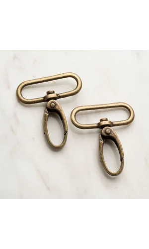 Loren 3 cm 2 li Makrome Koyu Altın Rengi Anahtarlı