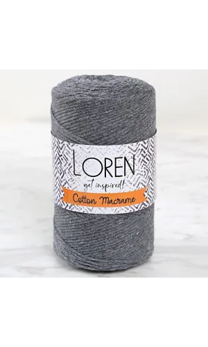 Loren Cotton Macrame Gri - R081 - 34358