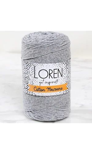 Loren Cotton Macrame Gri - R082 - 34357