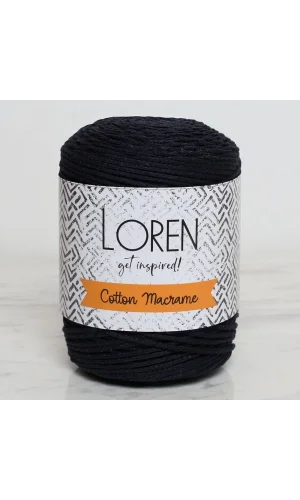 Loren Cotton Macrame Lacivert - R005 - 34361