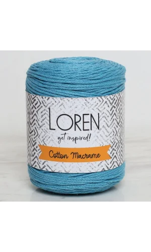 Loren Cotton Macrame Turkuaz - R087 - 34376