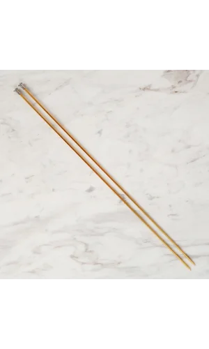 Loren Crafts 2,5 mm 35 cm Sarı Metal Örgü Şişi - L