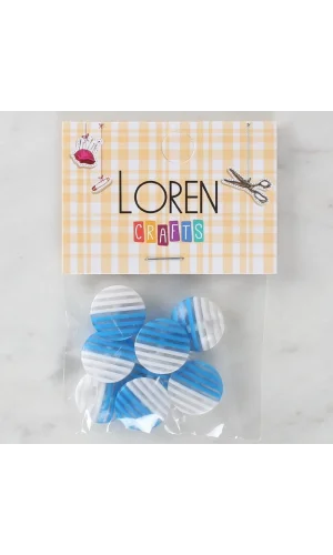 Loren Crafts 8li Desenli Düğme - 1085