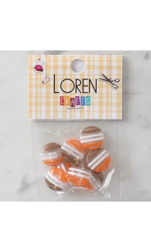 Loren Crafts 8li Desenli Düğme - 1087