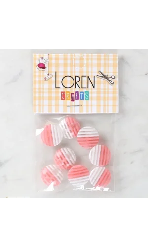 Loren Crafts 8li Desenli Düğme - 1094