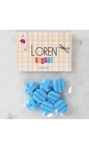 Loren Crafts 8li Desenli Düğme - 1099
